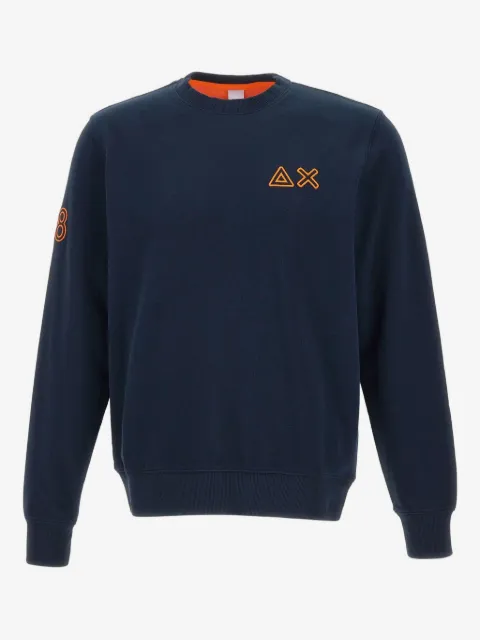 Sun68 logo-embroidered sweatshirt