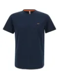 Sun68 logo-embroidered T-shirt - Blue