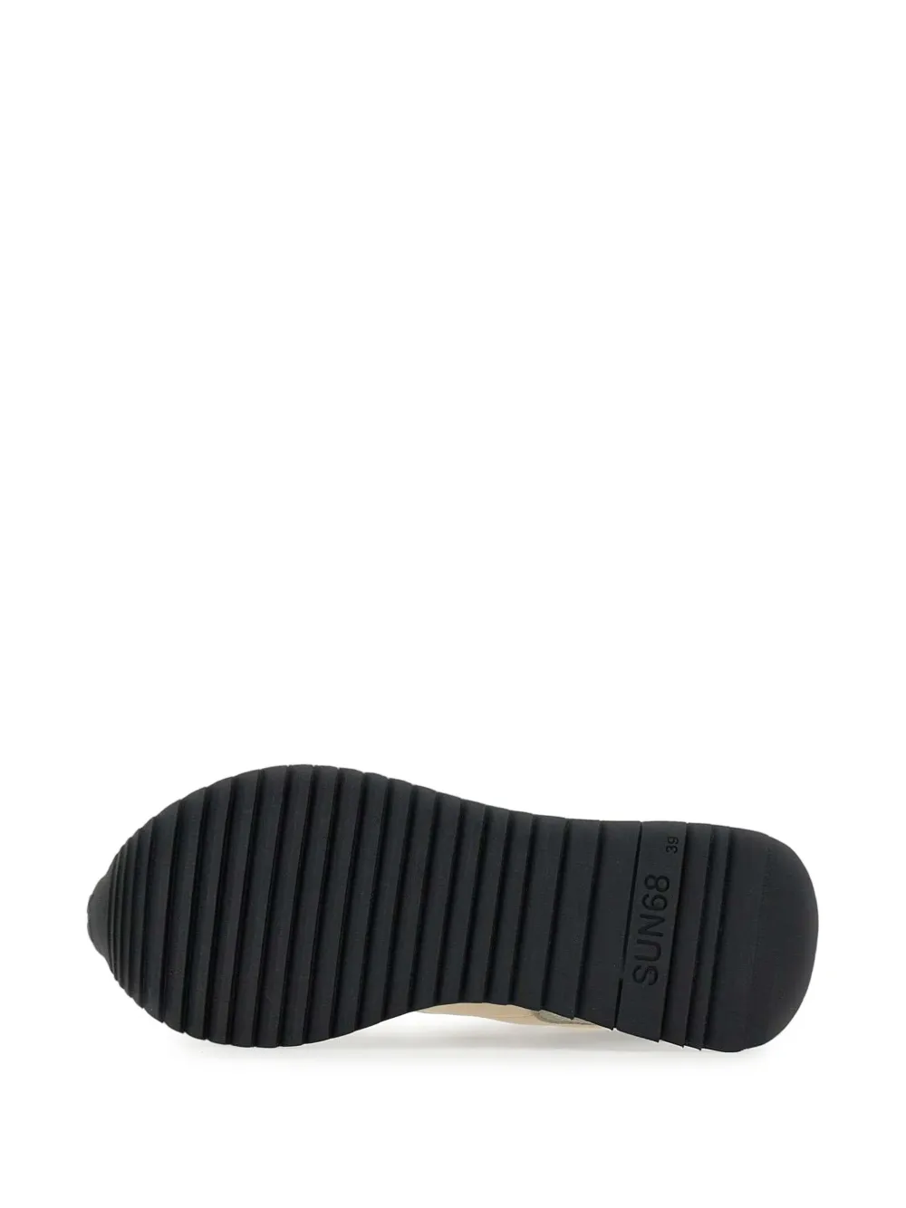 Sun68 Sneakers met plateauzool Beige