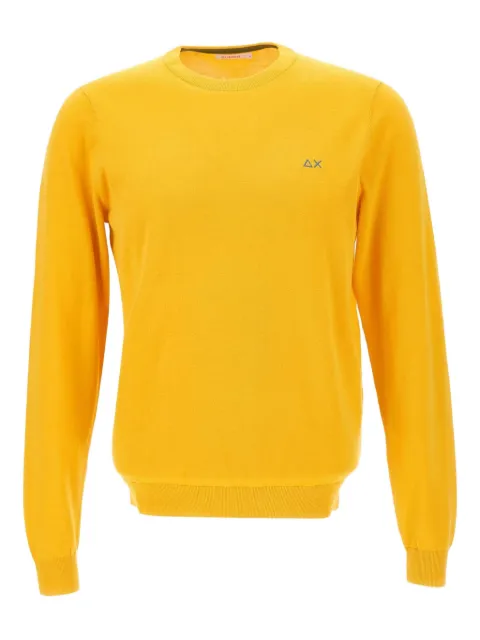 Sun68 logo-embroidered sweater