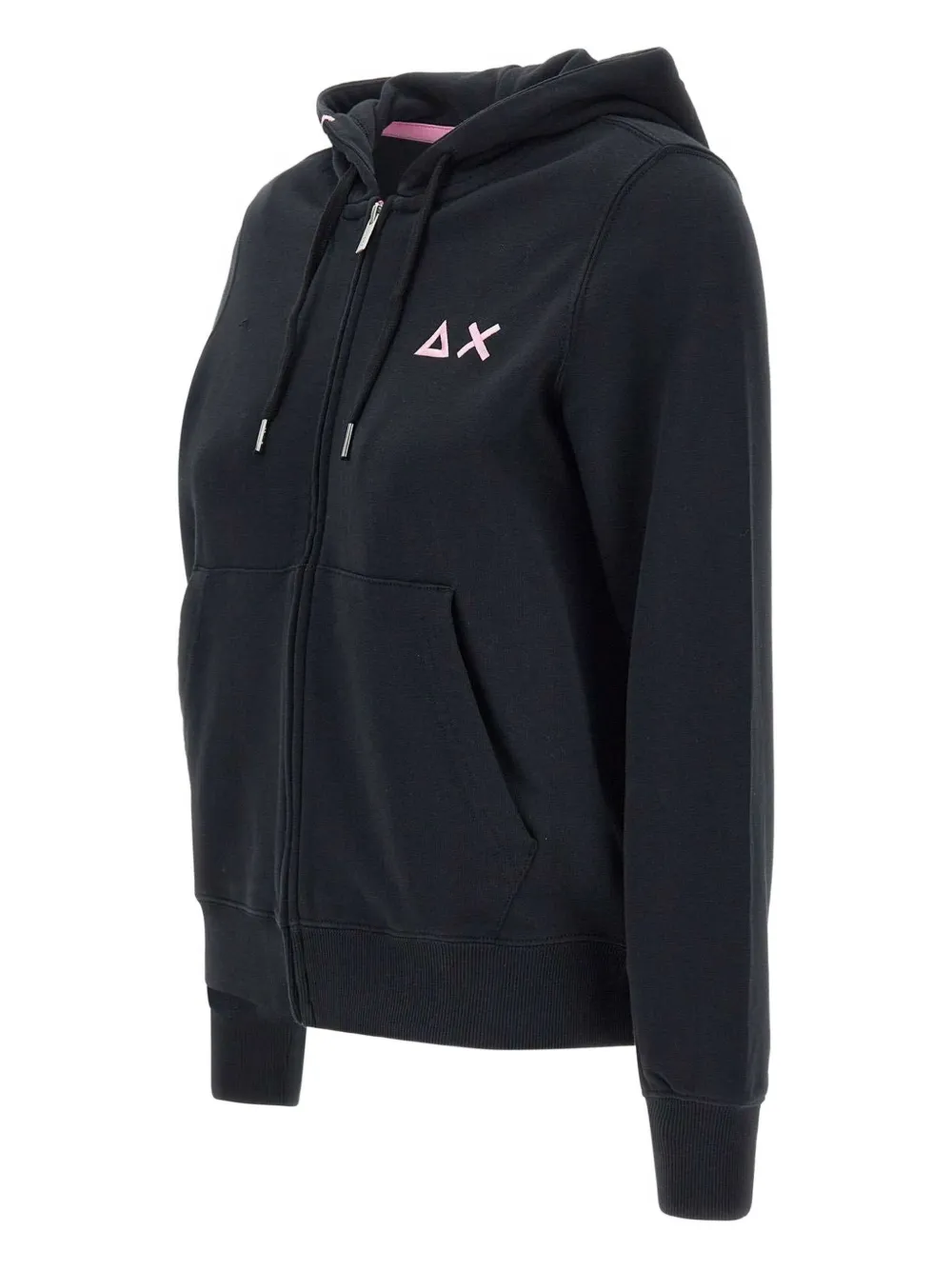 Sun68 Hoodie met rits Zwart
