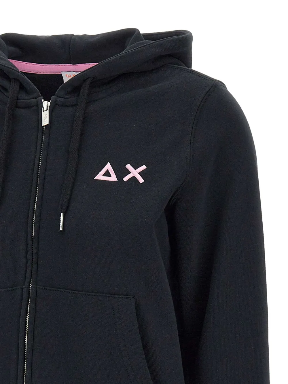 Sun68 Hoodie met rits Zwart