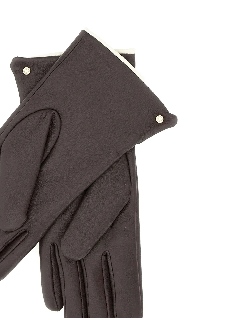 GIANNI CHIARINI leather gloves Bruin