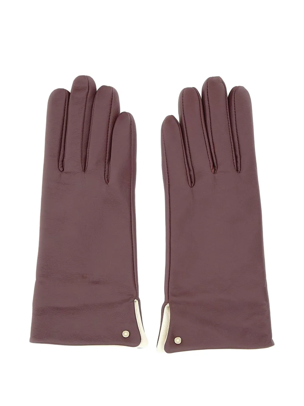 GIANNI CHIARINI leather gloves Rood