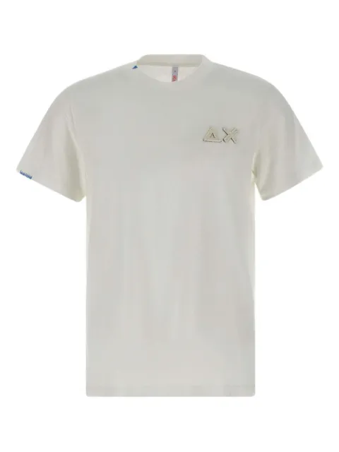 Sun68 logo-embroidered cotton T-shirt