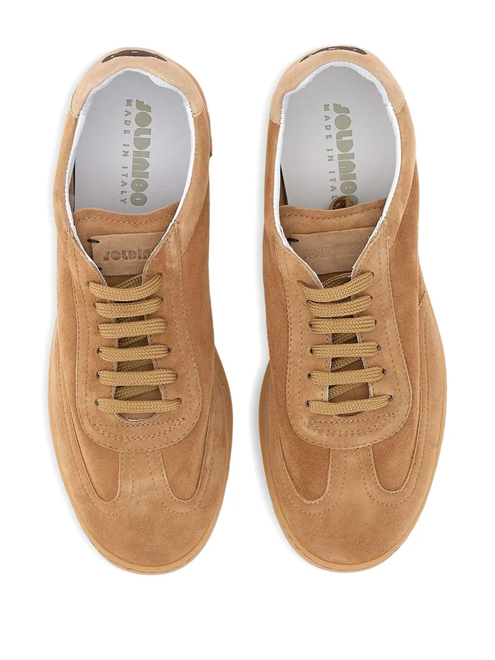 SOLDINI80 suede lace-up sneakers Brown