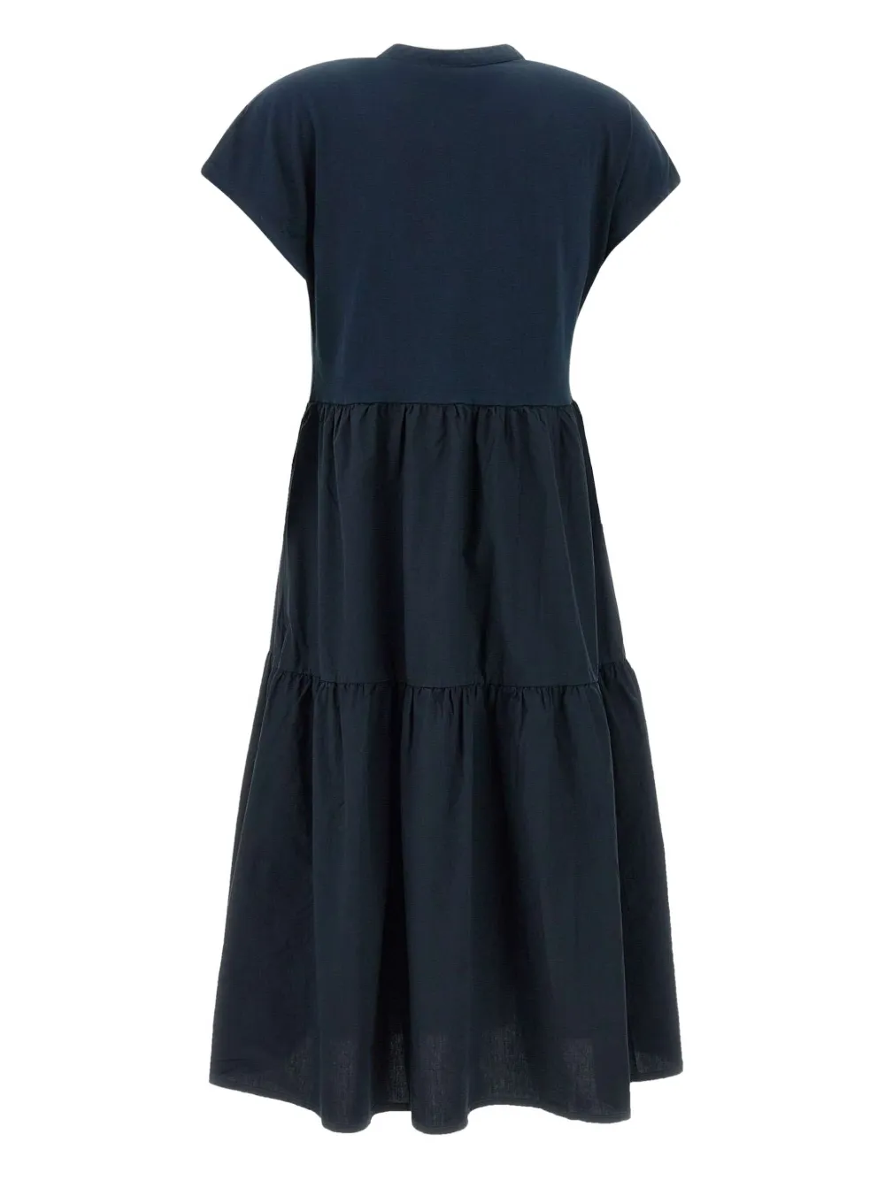Sun 68 Tiered Cap-sleeve Midi Dress