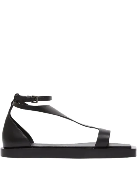Max Mara leather flat sandals