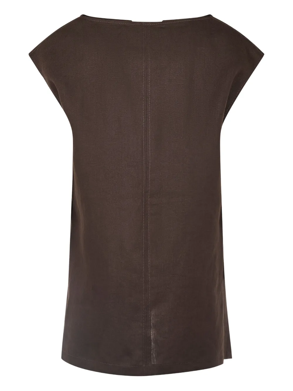 Max Mara cap-sleeve linen top | Blouses | Image 2