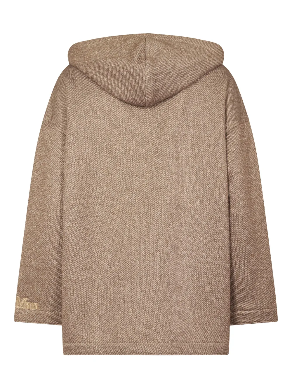 Max Mara Hoodie met geborduurd logo - Bruin