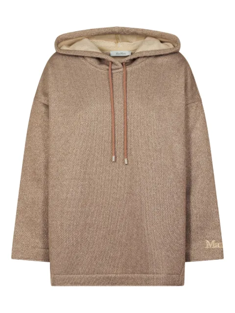 Max Mara logo-embroidered hoodie