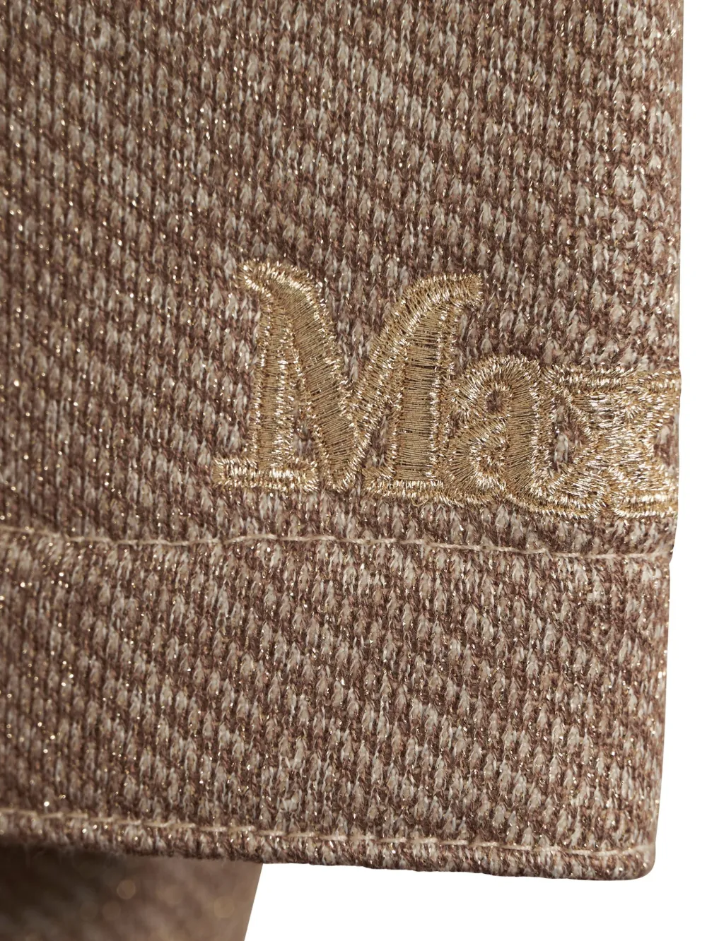Max Mara Hoodie met geborduurd logo Bruin