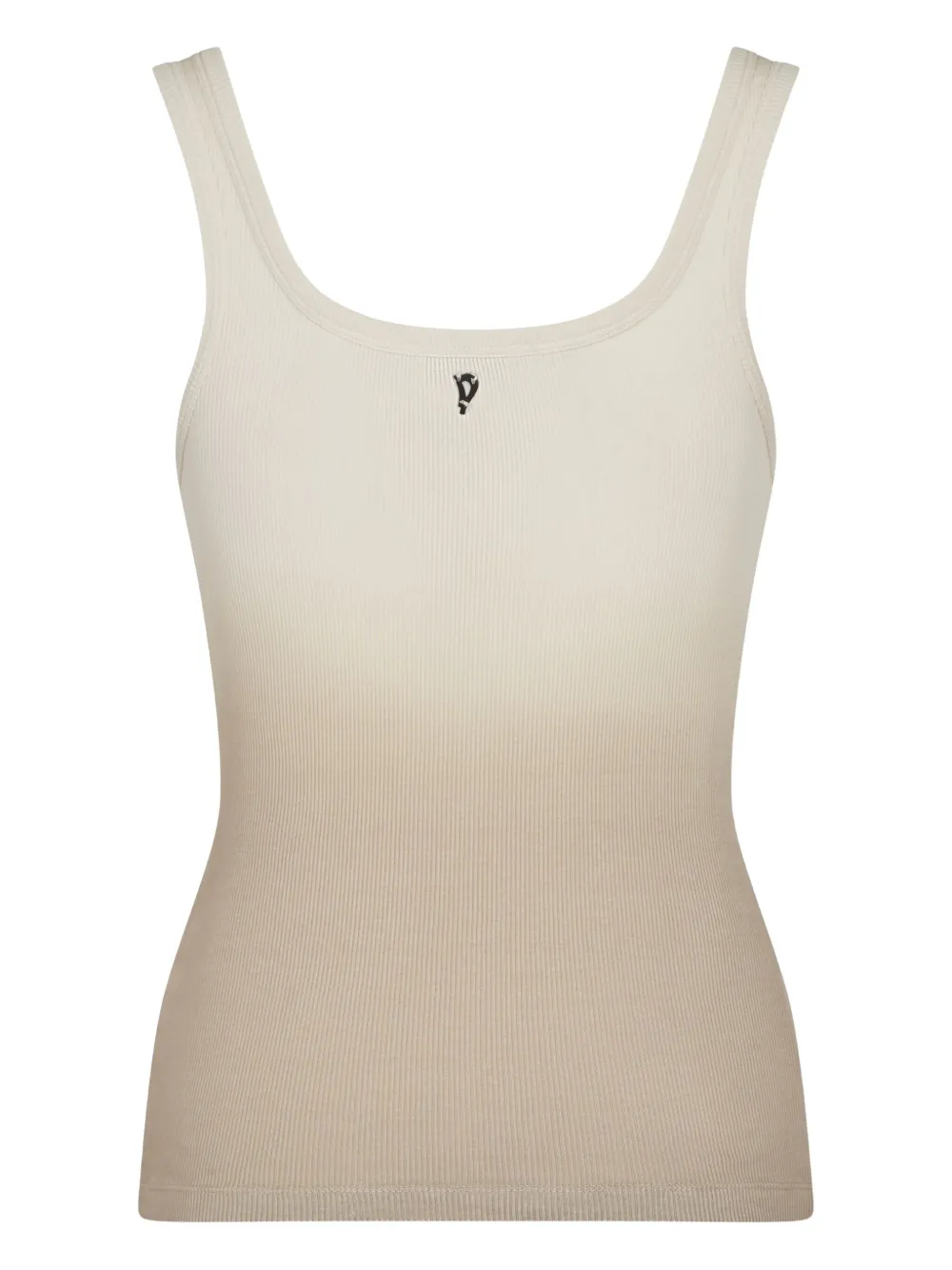 ribbed scoop-neck tank top