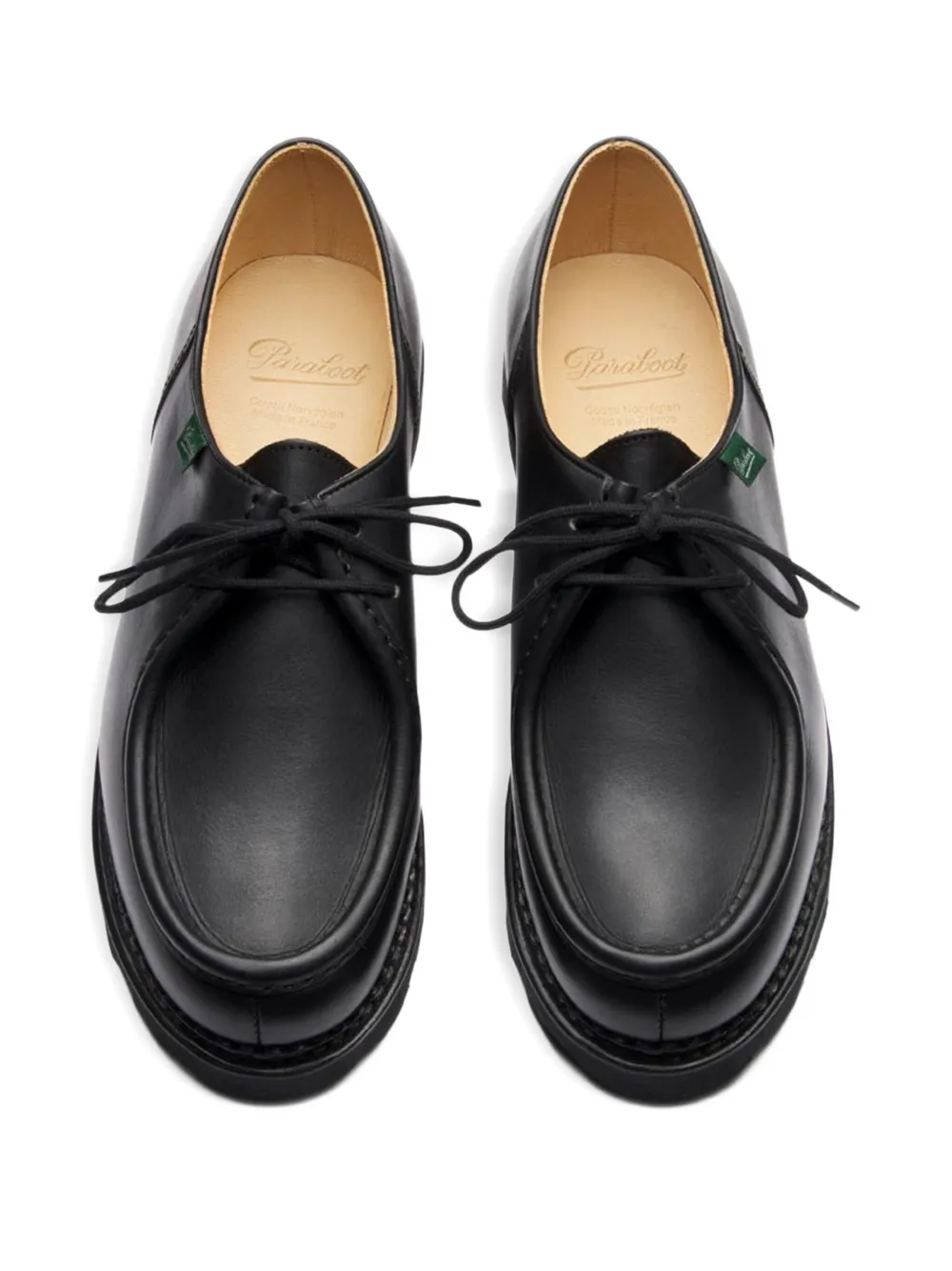 Paraboot leather lace-up loafers Black