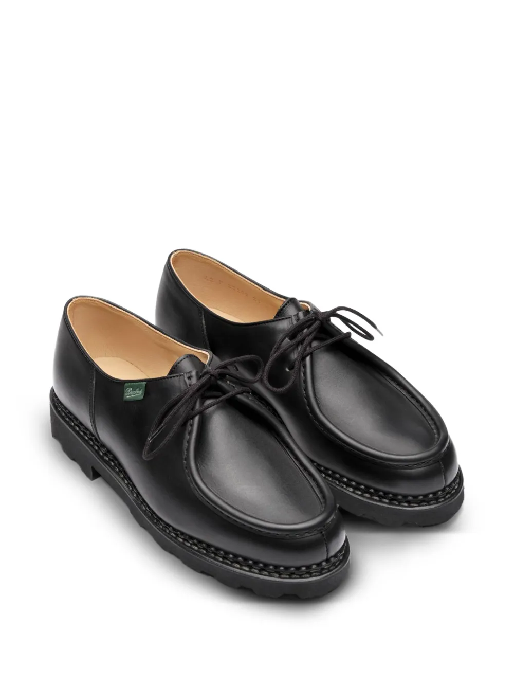 Paraboot leather lace-up loafers Black