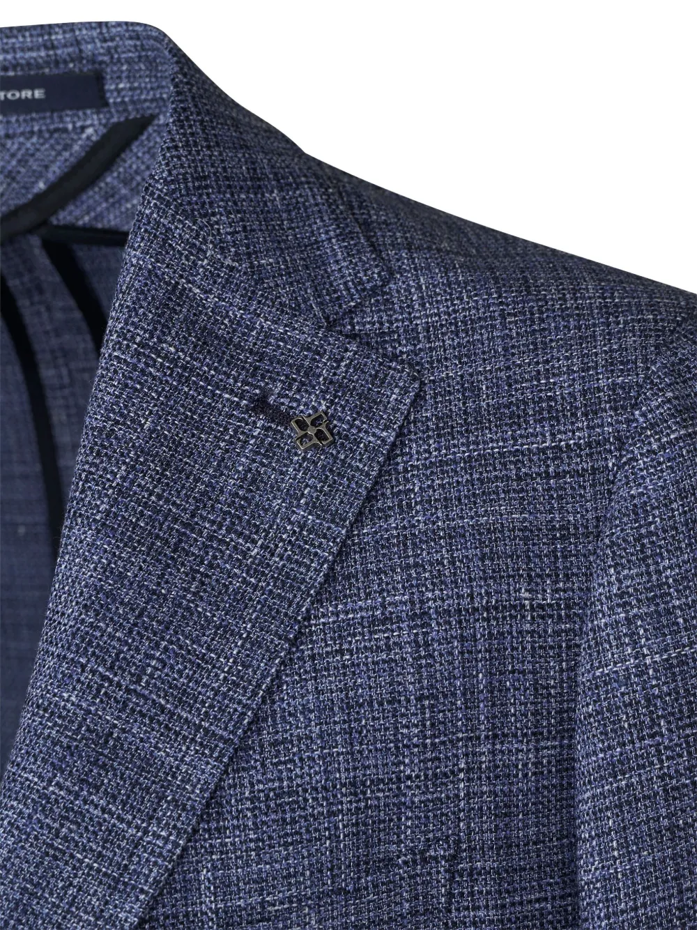 Tagliatore notched-lapel checked blazer Blauw