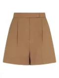 Max Mara pleated tailored shorts - Brown