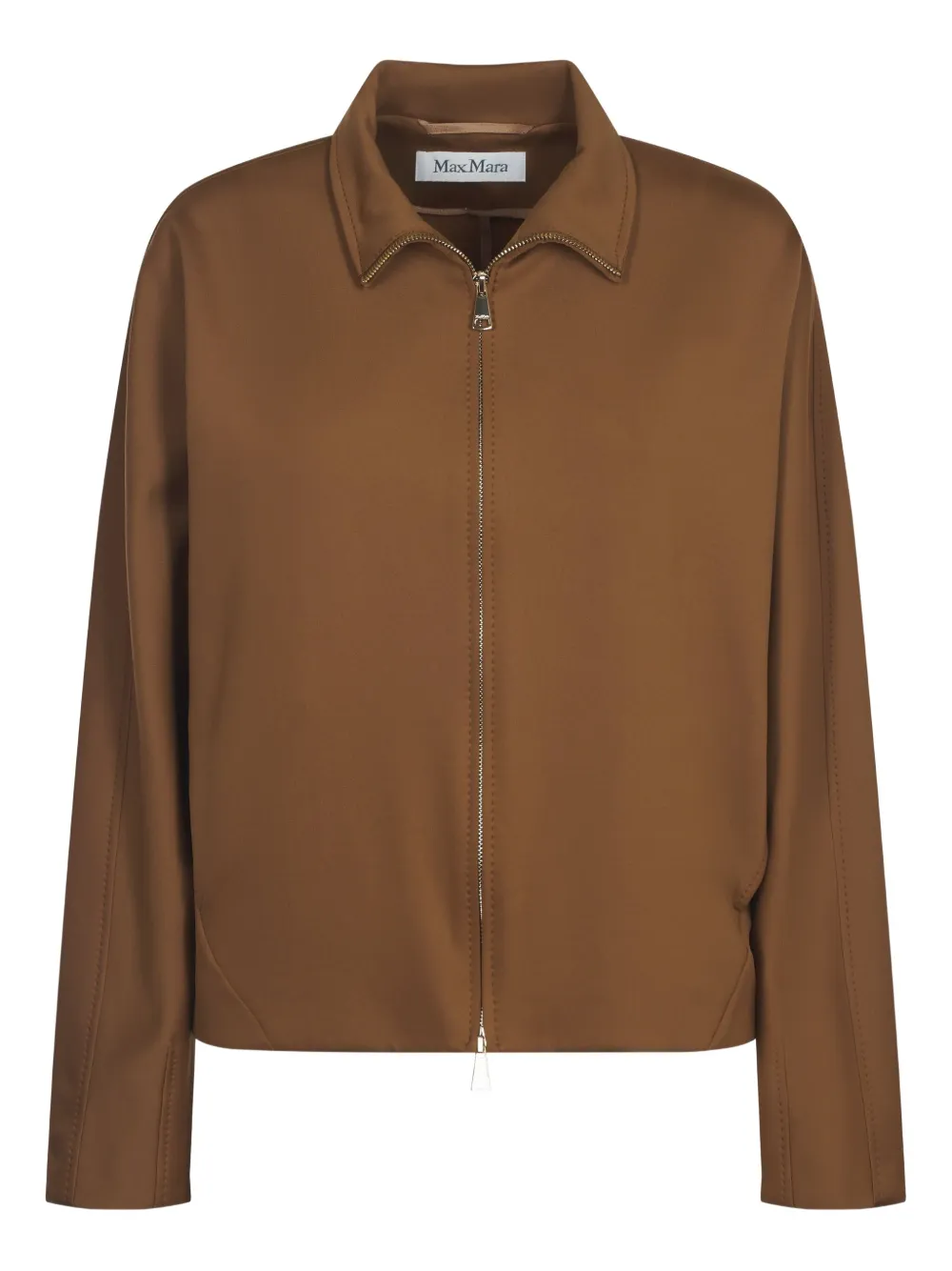 Max Mara zip-up collar jacket | Brown | Image 1