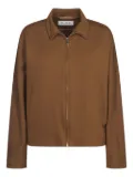 Max Mara zip-up collar jacket - Brown