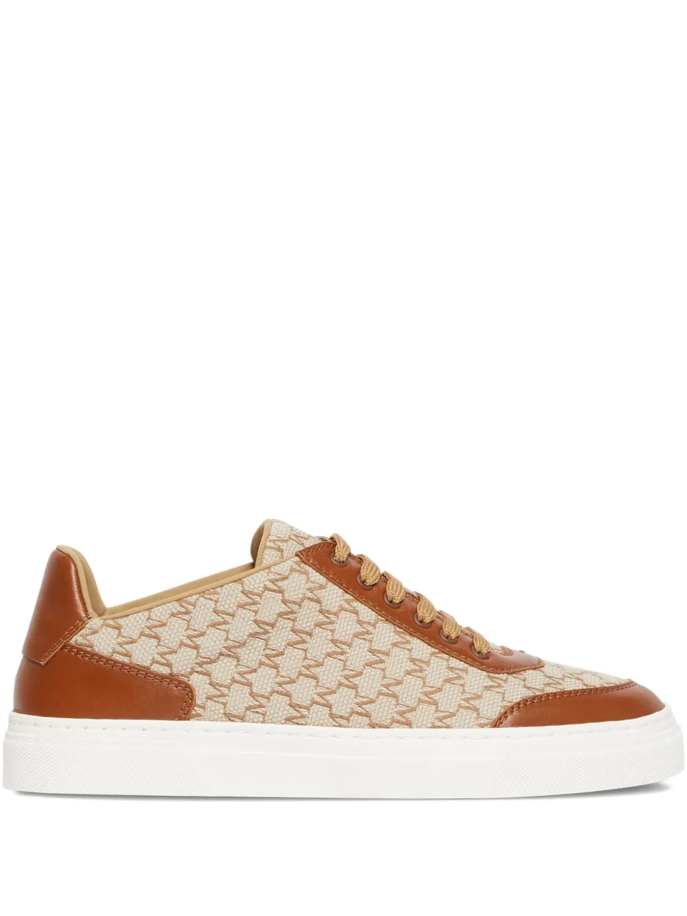 Max Mara monogram panel sneakers VISONE