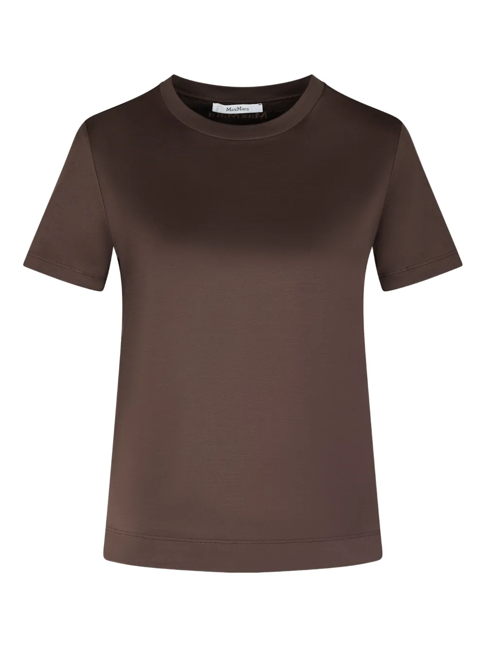 Max Mara logo-embroidered t-shirt - ブラウン Max Mara logo-embroidered t-shirt - ブラウン