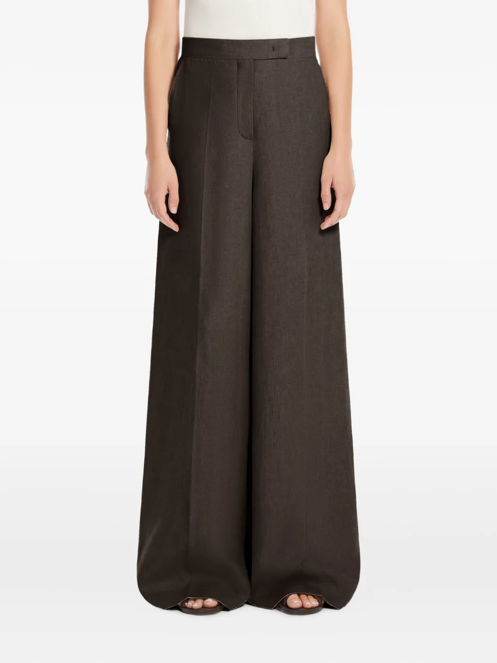 Max Mara Geplooide pantalon - Bruin
