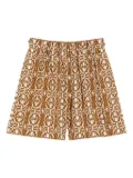 Max Mara geometric-print shorts - Brown