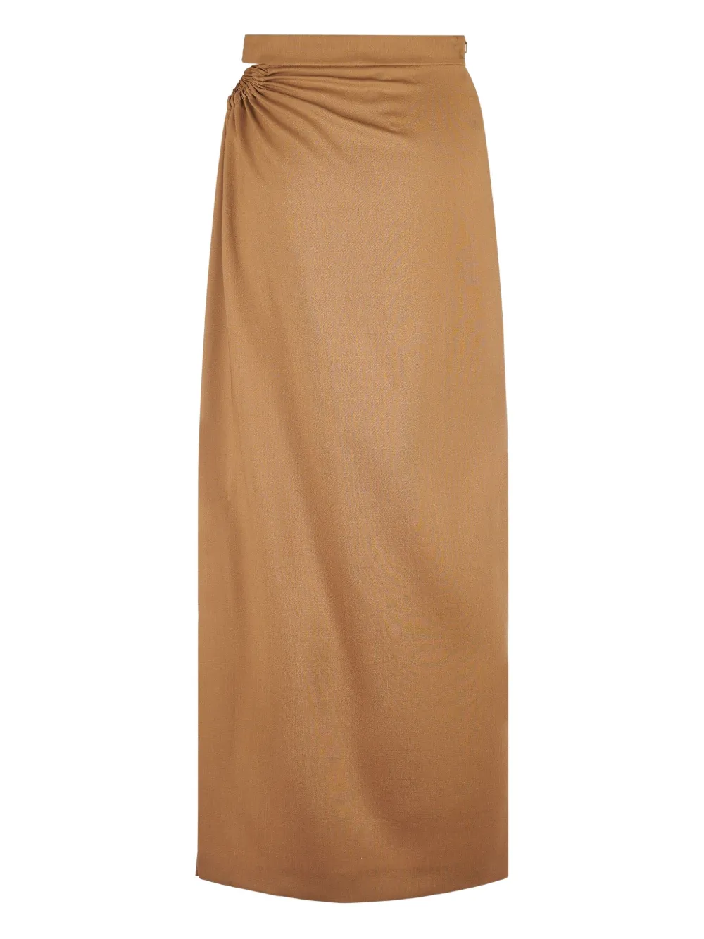 Max Mara falda larga con diseño fruncido | marrón | Image 1
