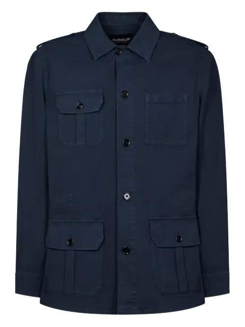 Veste boutonnée à modèle militaire - DONDUP - Modalova