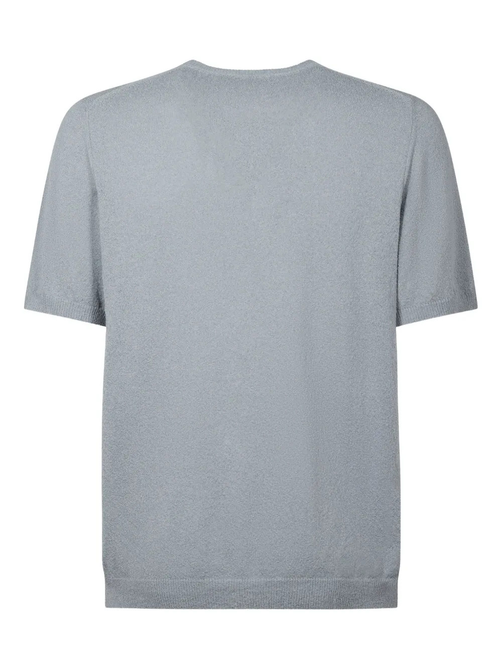 Roberto Collina T-shirt met textuur en korte mouwen - Grijs