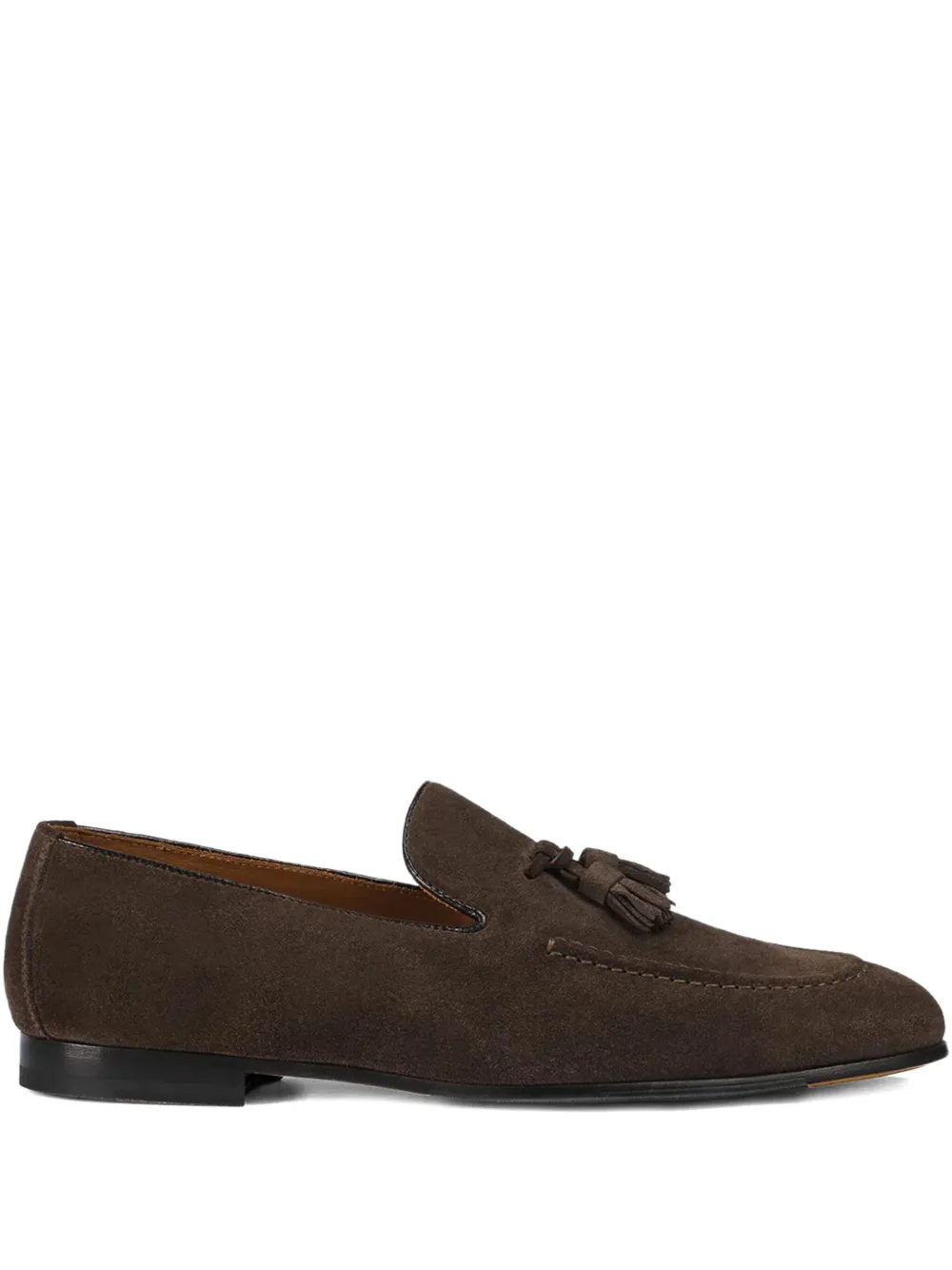 Doucal's tassel-accented loafers Brown
