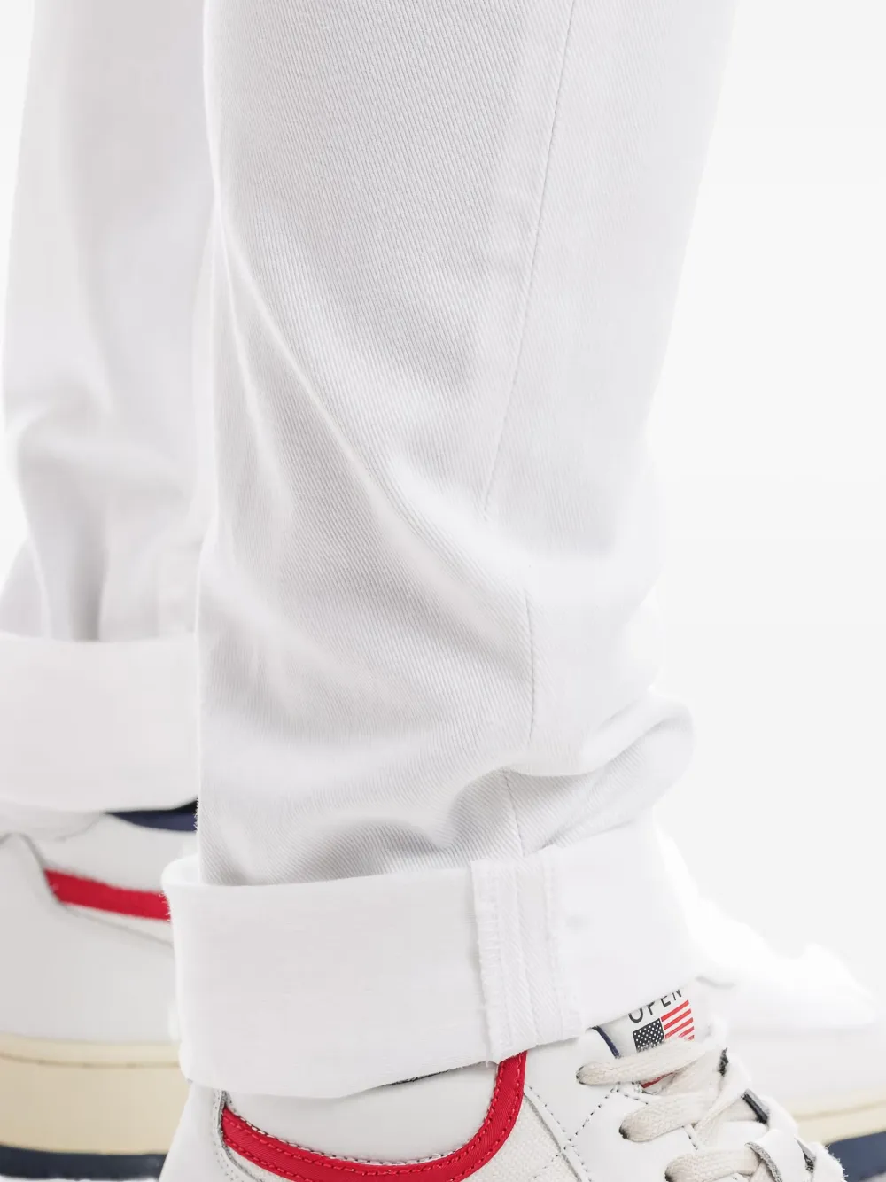 Dondup Logo-plaque Jeans In White