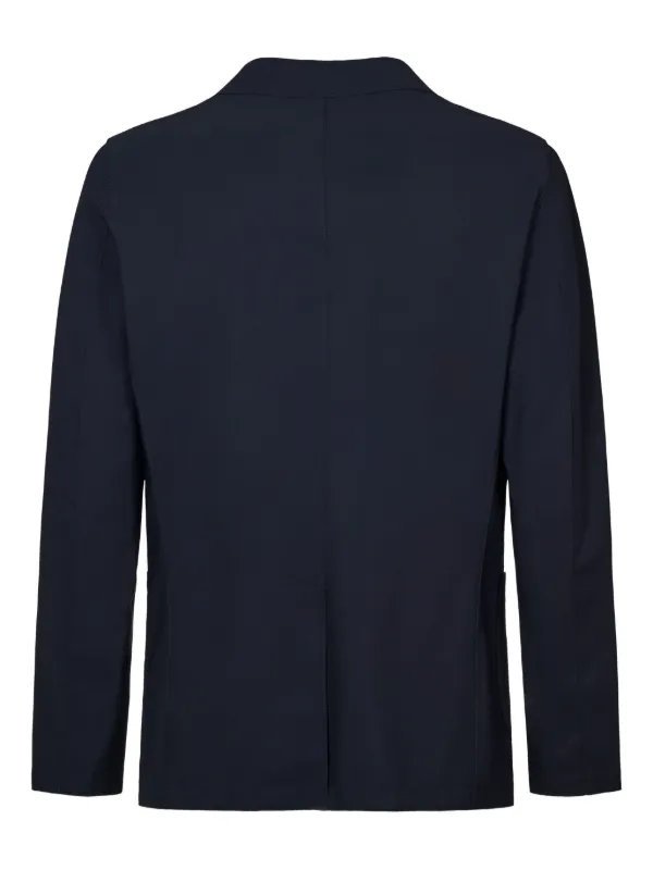 【送料&関税込】Herno Blue Blazer Herno single-breasted Blazer | Blue | FARFETCH