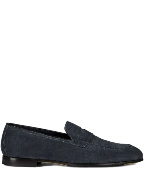 Doucal's suede slip-on loafers