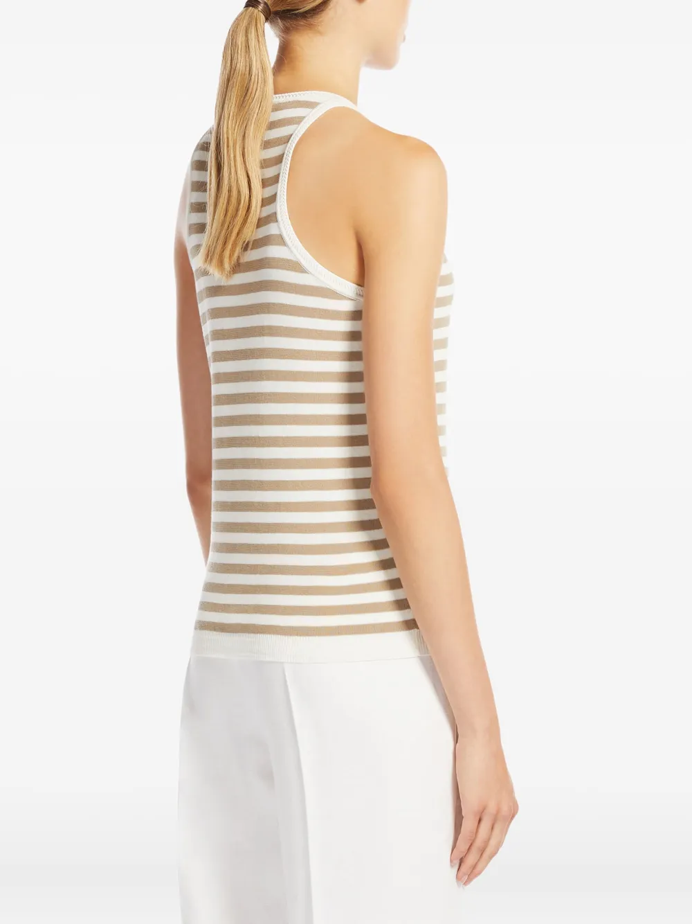 Max Mara Gestreepte top Beige