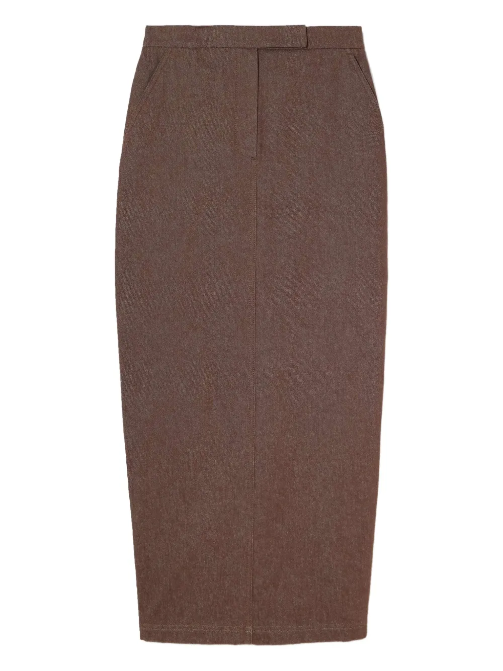 Max Mara Pocket-detail Midi Skirt In Brown