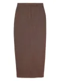 Max Mara pocket-detail midi skirt - Blue