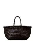 DRAGON DIFFUSION woven basket bag - Brown
