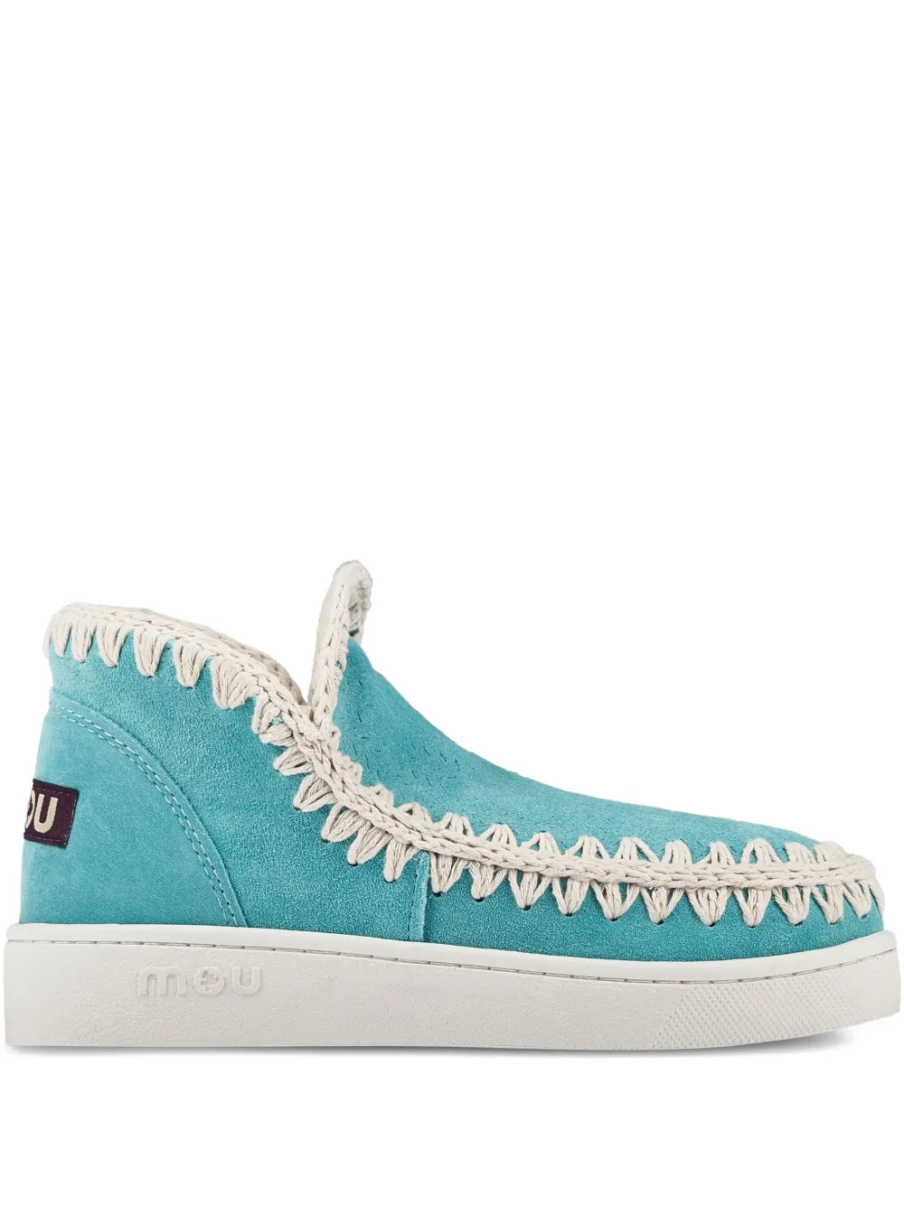 Mou embroidered slip-on sneakers Blue