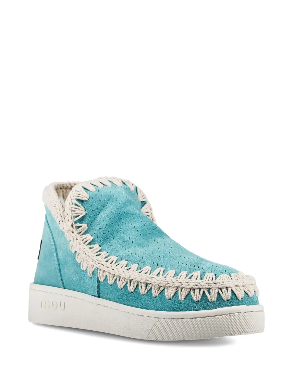 Mou embroidered slip-on sneakers Blue