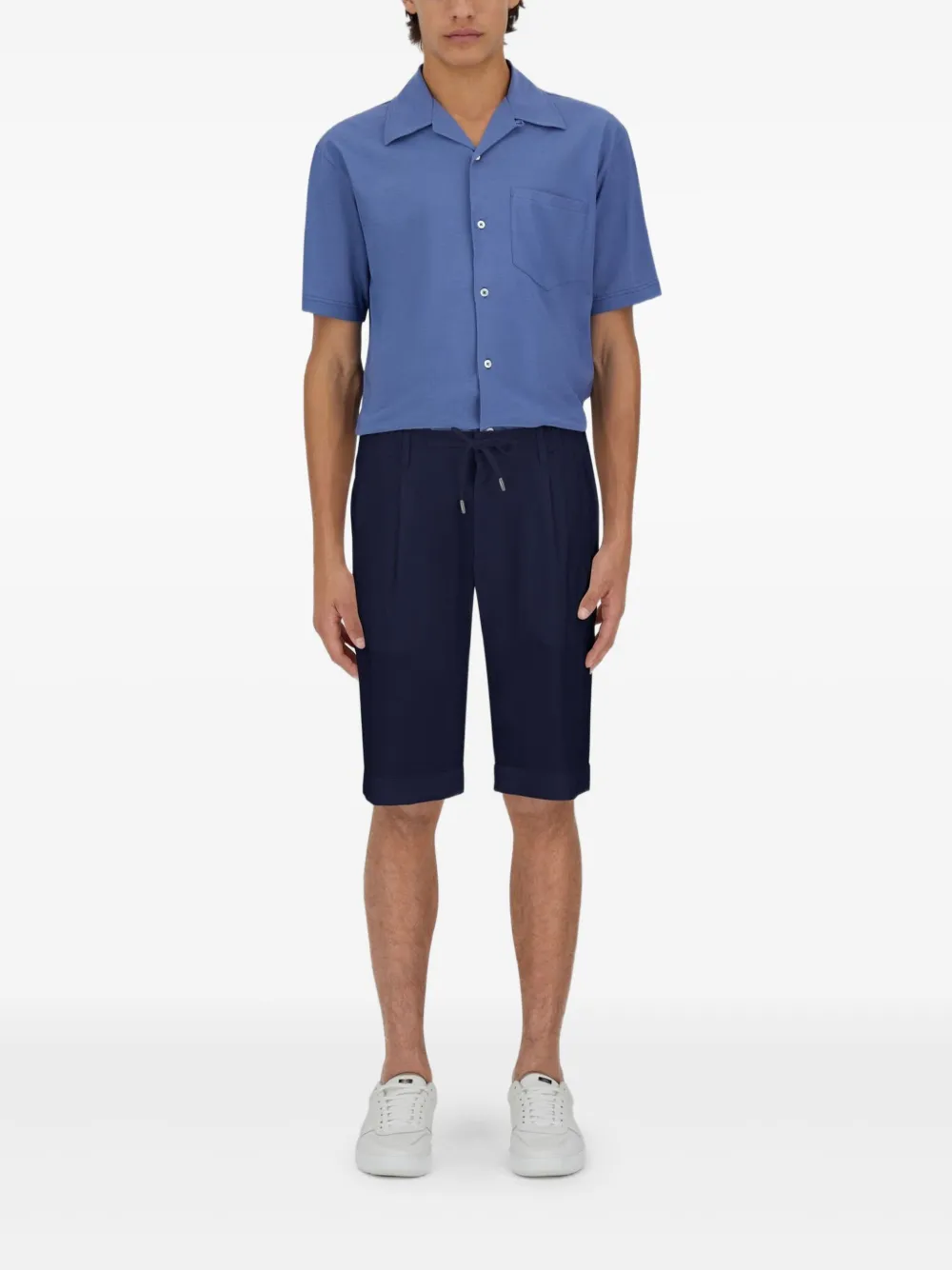 Herno bermudas con cordones y pinzas | Shorts de vestir | Image 2