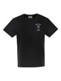 MC2 Saint Barth wine glass-embroidered T-shirt - Black