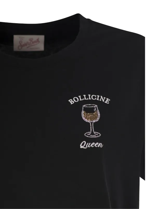MC2 Saint Barth t-shirt à Broderie Verre De Vin Noir FARFETCH MA