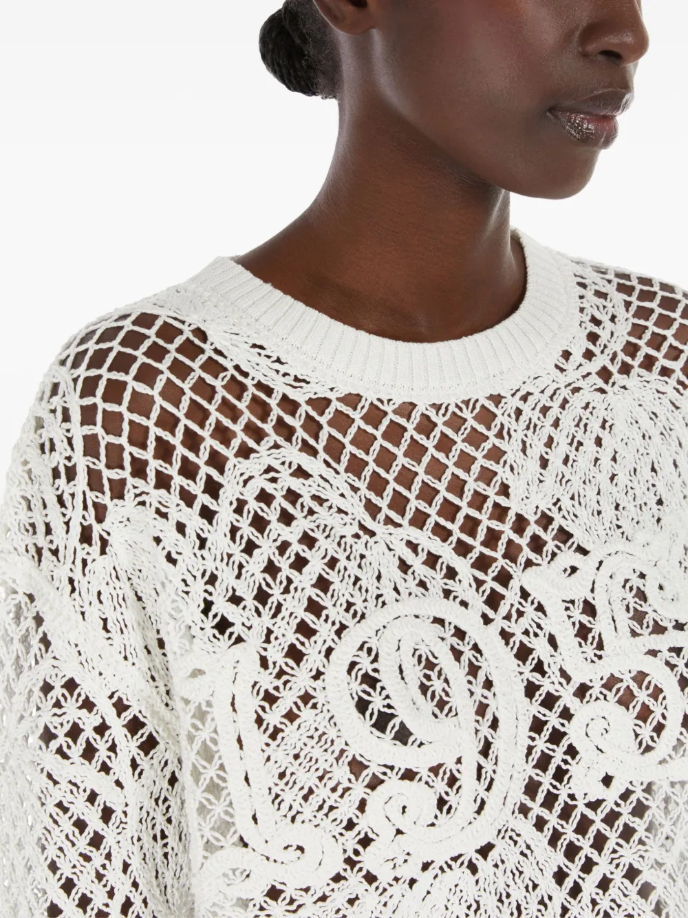 Max Mara Farea gehaakte trui Wit