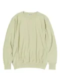 Auralee gathered crew-neck sweatshirt - Green