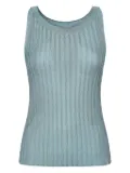 Herno ribbed tank top - Blue
