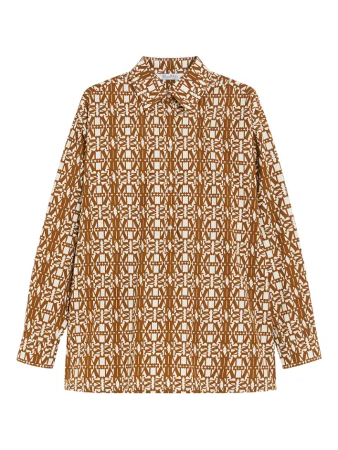 Max Mara geometric-print button-up shirt