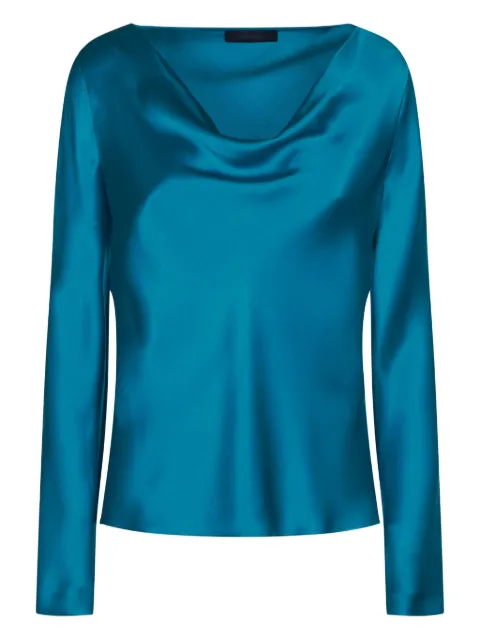 Alberta Ferretti draped cowl-neck top