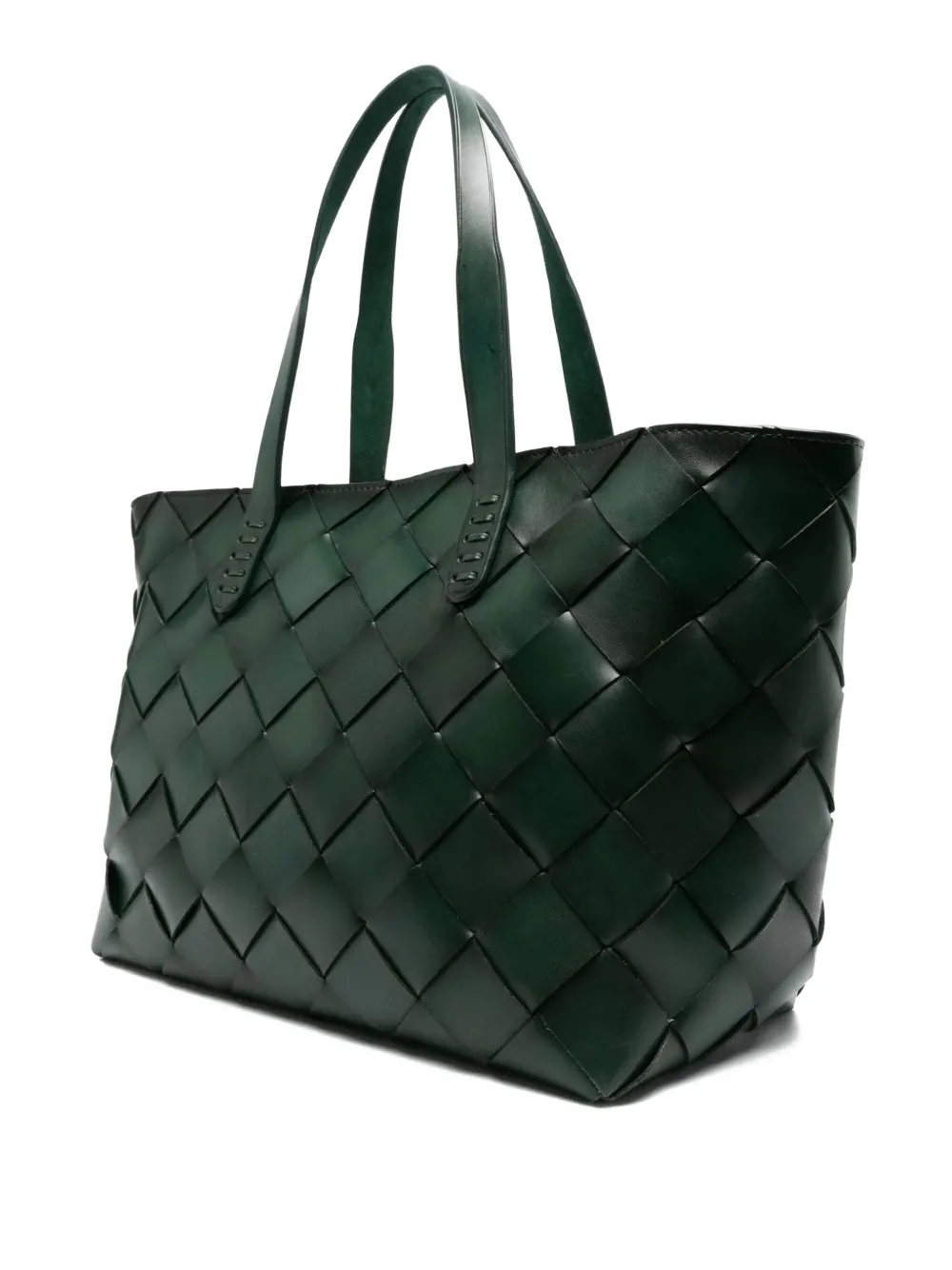 DRAGON DIFFUSION woven leather tote bag | Green | Image 1