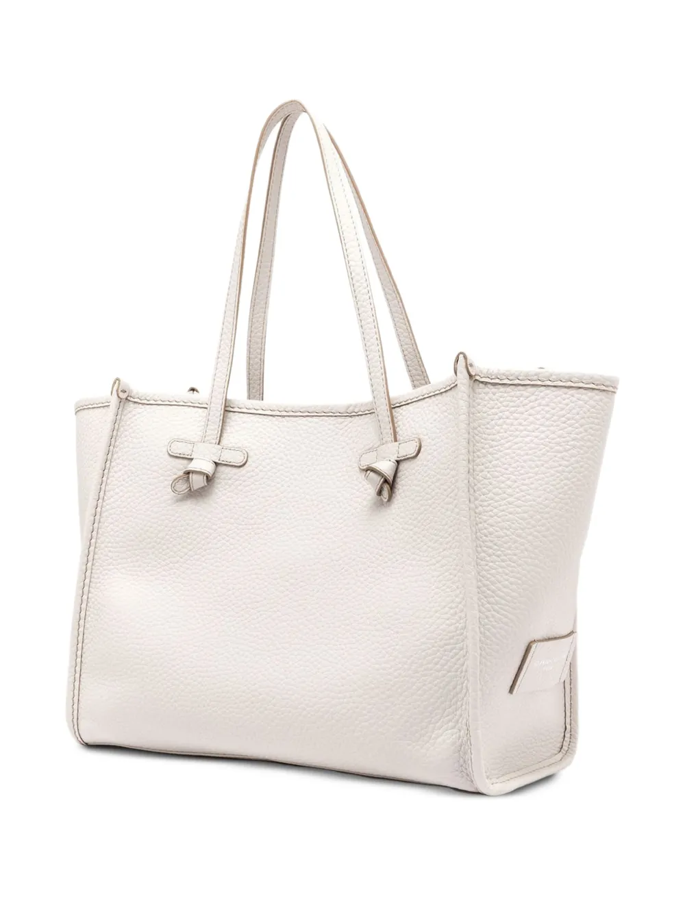  Gianni Chiarini Leather Tote Bag - White 
